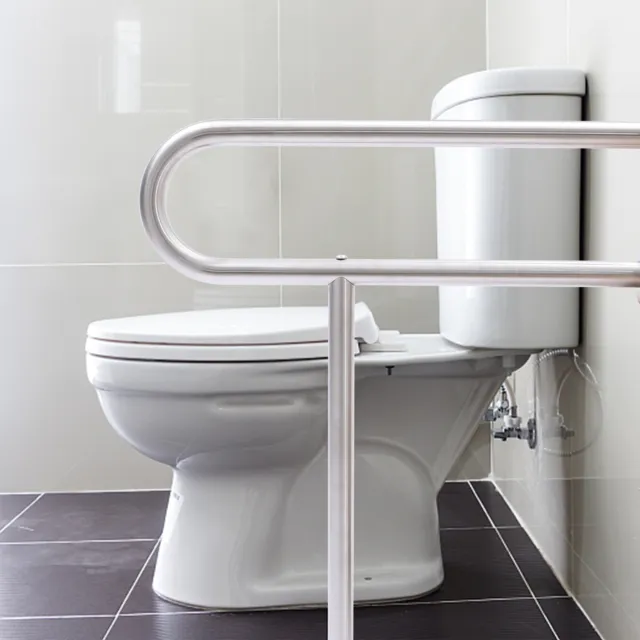 Corrimano WC WC ausilio per alzarsi maniglia di supporto acciaio inox maniglia di supporto capacità di carico