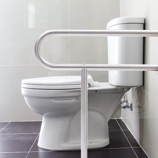 WC-Handlauf Toiletten Aufstehhilfe Stützgriff Edelstahl Haltegriff Tragfähigkeit