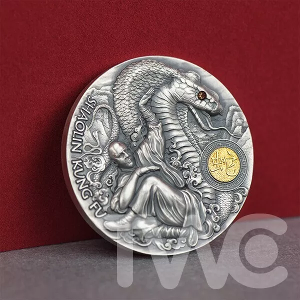 Shaolin Kung Fu Snake Martial Arts Styles 2 oz Silver Coin Niue 2022