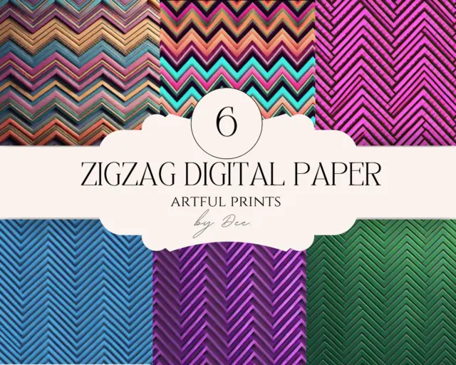 Zigzag pattern digital paper download| 12x12 jpeg download| 300dpi|