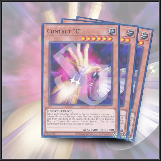 YuGiOh CONTACT "C" x3 | SDCB-EN013 Common Legend of the Crystal Beast *HOT* 💎