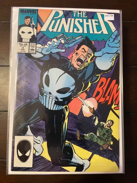 The Punisher 4 Vol 2 1st Microchip High Grade 8.0 Marvel Comic Book D65-158