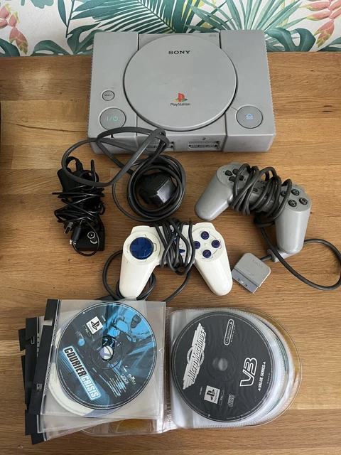 SONY PLAYSTATION 1 PS1 Console Bundle Setup SCPH-5552 & 23 Games £39.99 ...
