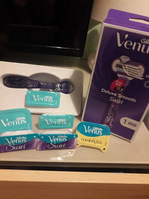 6 Venus Gillette Damas Afeitadoras Y 1 Mango Nuevo Mujer Afeitado Afeitadoras Rellenos