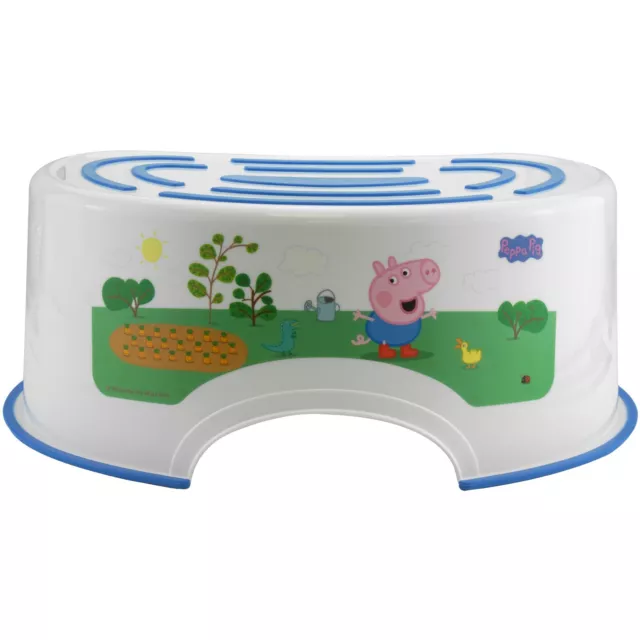 36.5cm Plastic Peppa & George Pig Kids Step Stool Anti Slip Toilet Aid Training