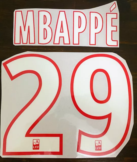 Nameset / Flocage PSG 2017 2018 Mbappé 29 Home