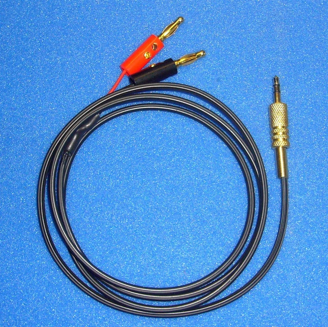 ADAPTER KABEL TONABNEHMEREINGANG Röhrenradio Banane auf 3,5mm Klinke ...