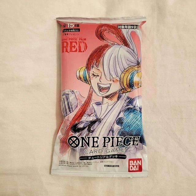 NEW ONE PIECE FILM RED Card Game Tutorial Deck Admission Benefit TCG