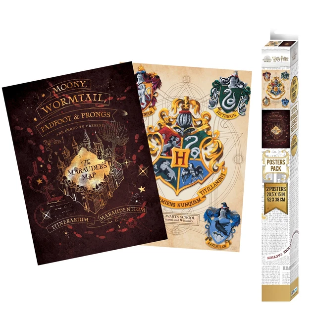 HARRY POTTER - Set 2 Chibi Posters - Crest & Marauders (52x38) | Stück | Deutsch