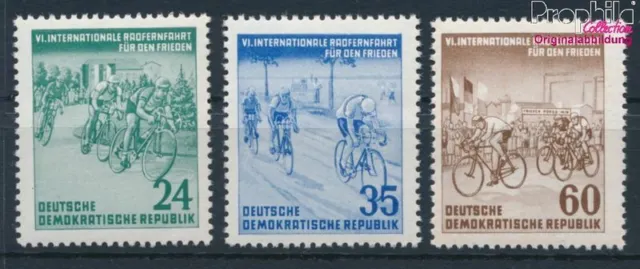 Briefmarken DDR 1953 Mi 355-357 postfrisch Radfahren (10128048
