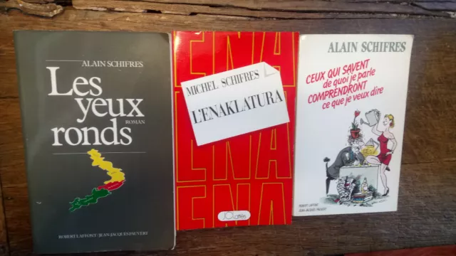 Lot de 3 livres de Alain Schifres les yeux ronds L'enaklatura Ceux qui savent de