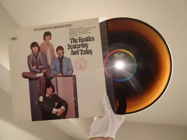 Beatles Yesterday Today Lp Rare 1983 Capitol Colorband Brown Translucent Vinyl!!