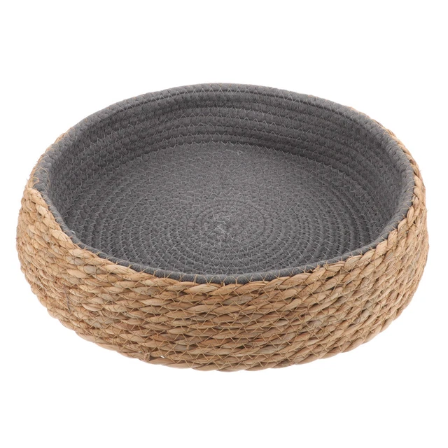 Rattan Pet Bed Grass Willow Handmade Braided Kitten Cat Sleeping Nest