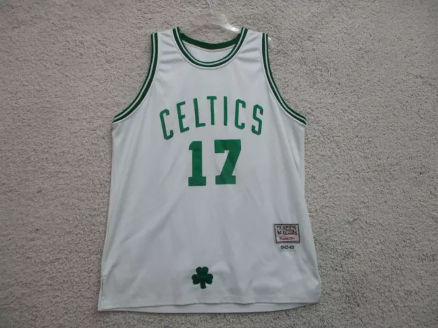 Men's Boston Celtics Bill Russell Mitchell & Ness Road Kelly Green Hardwood Classics 1962-63 Swingman Jersey XL