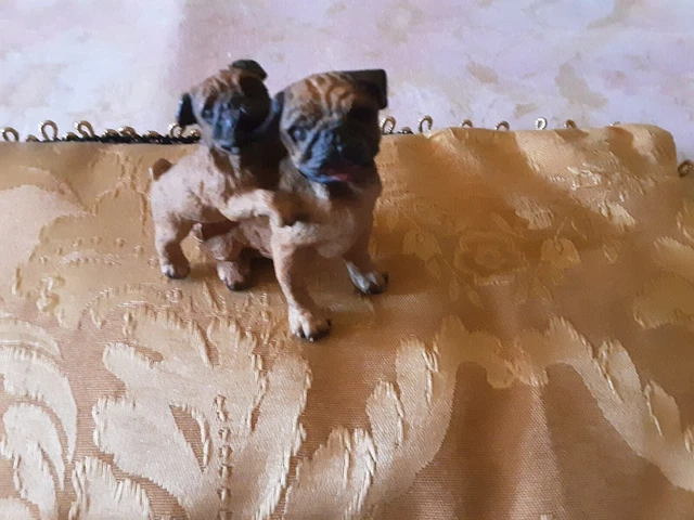 Cagnolini del'900 Tris Statuette Cagnolini Epoca 3
