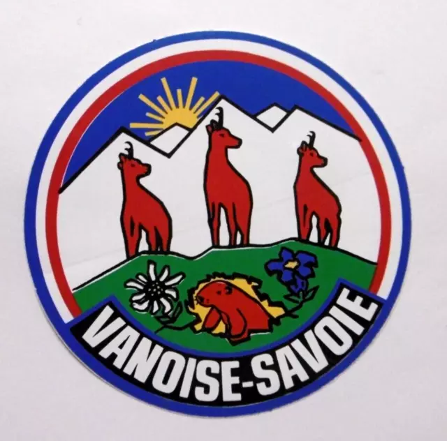 Souvenir-Aufkleber Vanoise Savoie Gebirgsmassiv Alps Savoy France 80er