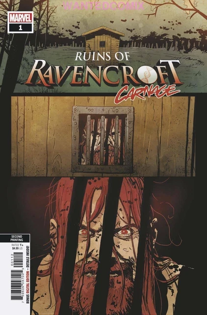 Ruins Of Ravencroft Carnage #1 2Nd Ptg Variant Second Print Cortland Kasady Nm
