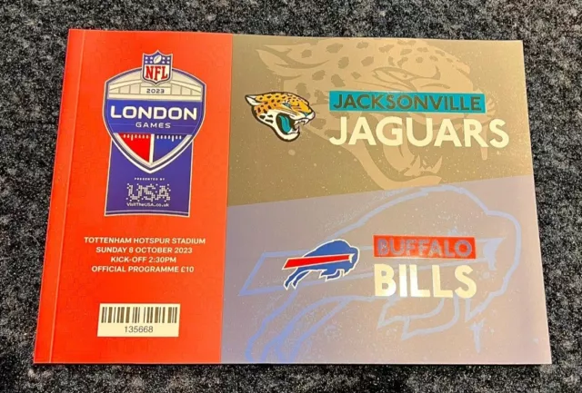 Jacksonville Jaguars v Buffalo Bills NFL LONDON 2023 8/10/23 TOTTENHAM STADIUM