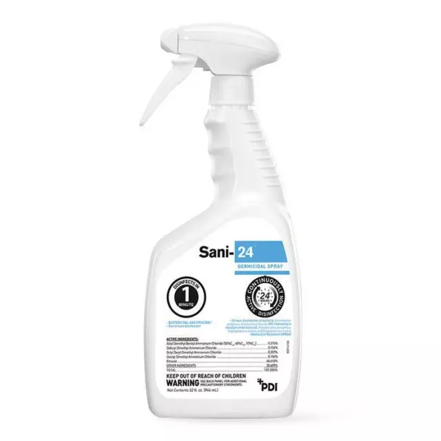 PDI Sani Germicidal Spray Sani-24 Bactericidal Virucidal 32 oz spray