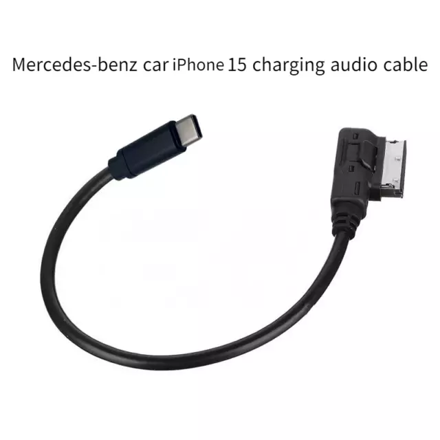 For iPhone 15 Mercedes-Benz Music Interface AUX Aaapter Cable Type C AMI MMI MDI