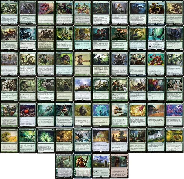 HYDRA COMMANDER DECK - Mono Green - EDH - 100 Card - Custom Magic the ...