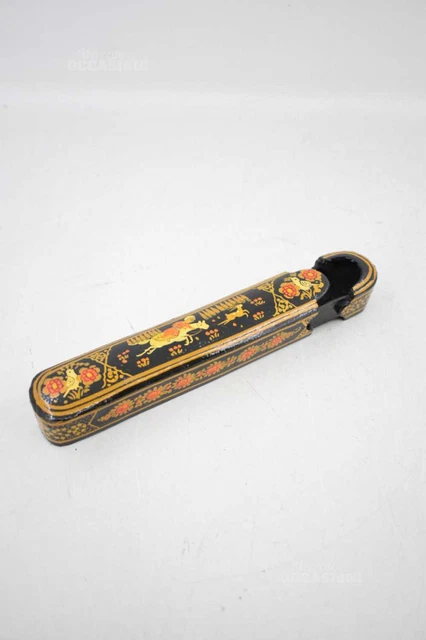 Scatola In Legno Etnica Portapenne 21 Cm
