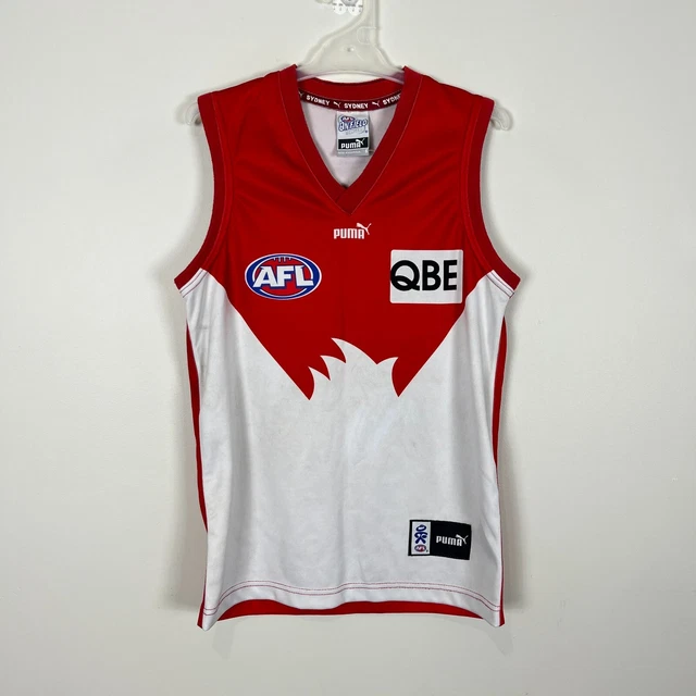 VINTAGE SYDNEY SWANS 2003 Home Puma AFL Guernsey Jersey Men's Small S