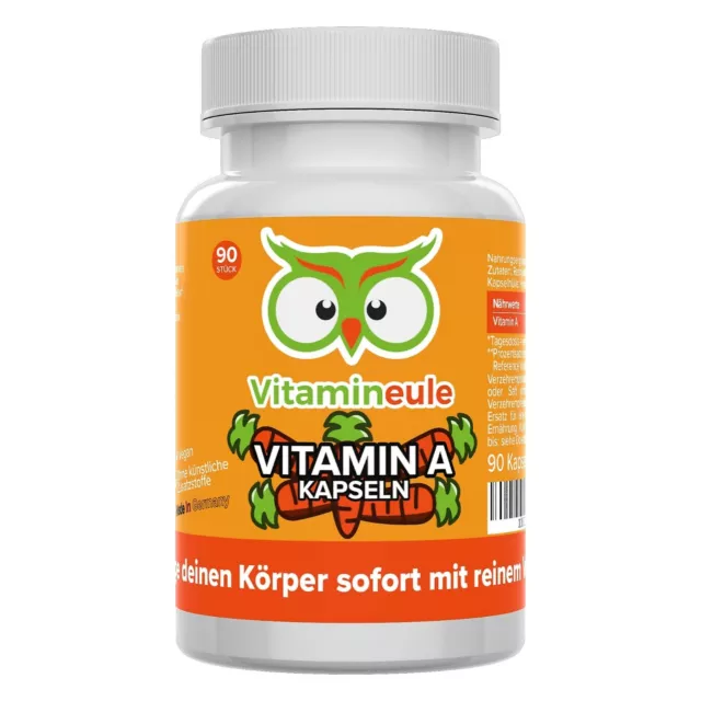 Vitamin A Kapseln - 3000µg Retinylacetat - Retinol - vegan - Vitamineule