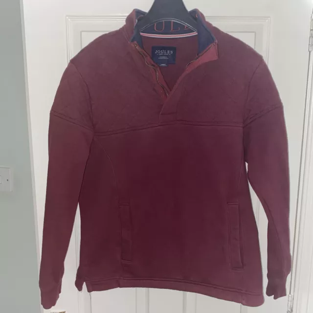 JOULES Port Jumper size L Mens 1/4 Zip Pullover Outdoors Outerwear Menswear