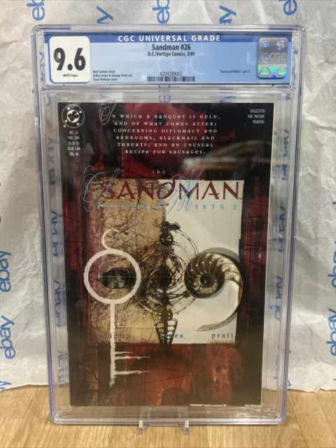 SANDMAN #26 CGC 9.6 GRADED DC COMICS 1991 SEASONS OF THE MIST Part 5 NEIL GAIMAN