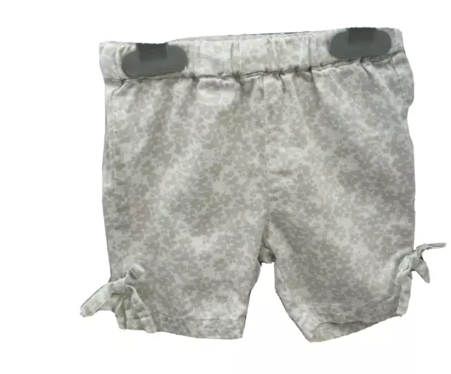 Cocoon Pantacourt gris Coton motif fleurs  bébé fille 1 mois