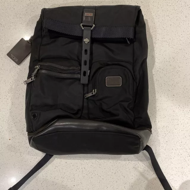 TUMI 222388HK2 Luke RollL Top Backpack ALPHA BRAVO Nylon Black