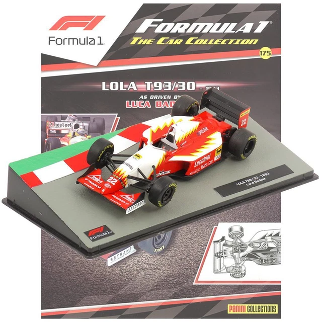 PANINI FORMULA 1 Car Collection Lola T93/30 1993 Issue 175 inc Magazine ...