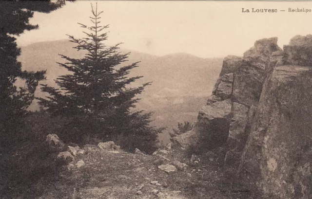 Carte postale ancienne old postcard LA LOUVESC ARDECHE rochelipe