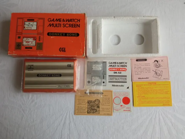 Game and Watch Multi Screen Donkey Kong CGL DK-52 Boxed Complete working