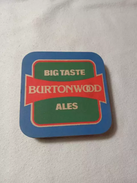 14 Vintage Burtonwood 'Big Taste' Ales Bar Mat Coaster (R345)