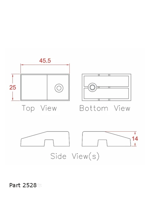 UPVC RUN UP Riser Block White Window or Doors 14mm Step Guide Closer £3 ...