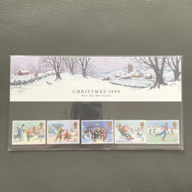 Christmas 1990 Royal Mail UK Mint Stamps Presentation Pack no. 213