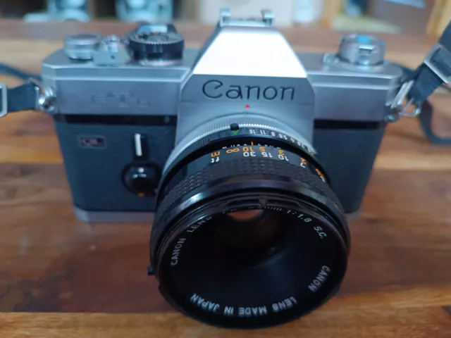 Argentique photo canon CANON FTb + Objectif  50 mm 1:1.8 vintage