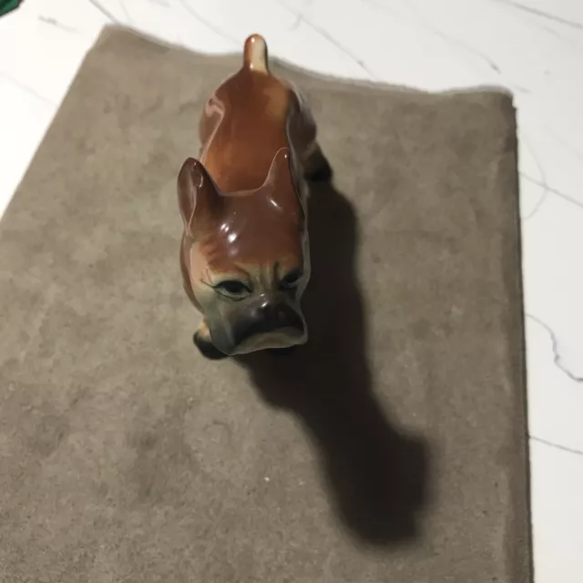 Vintage Ceramic Bulldog ( Japan) Repaired Front Leg