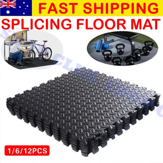 6/12PCS x Interlocking Heavy Duty EVA Foam Gym Flooring Floor Mat Mats Tiles NEW