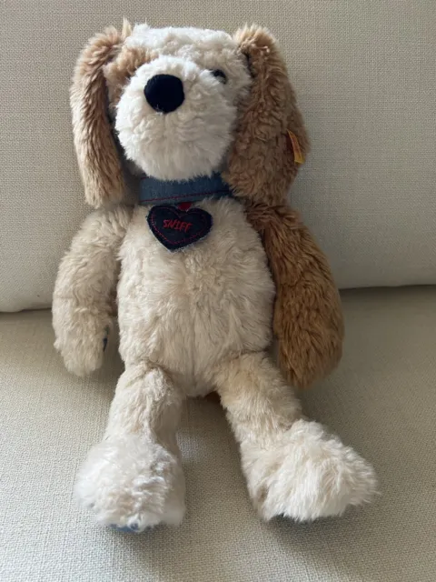 2017 Steiff Denim Darlings Sniff The Dog Plush Toy Stuffed Animal Puppy