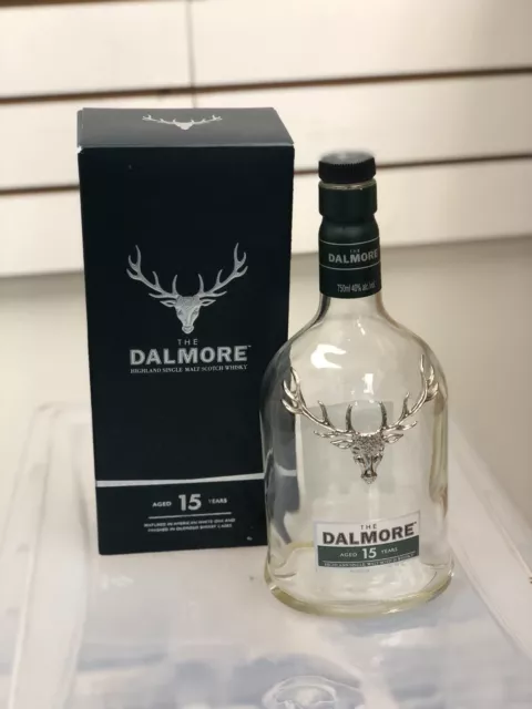 The Dalmore 15 Year Single Malt Scotch Whisky Empty Bottle 750ml - With Box