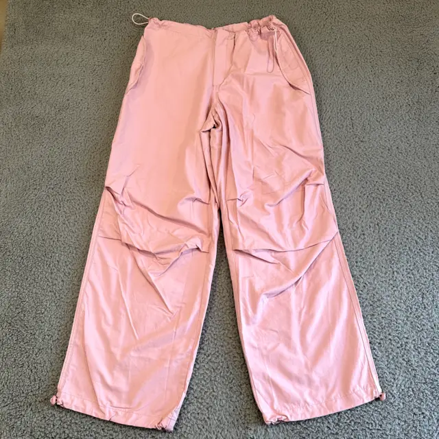 Cotton Candy LA Pants Women's Small Pink Baggy Wide Leg Cotton Nylon