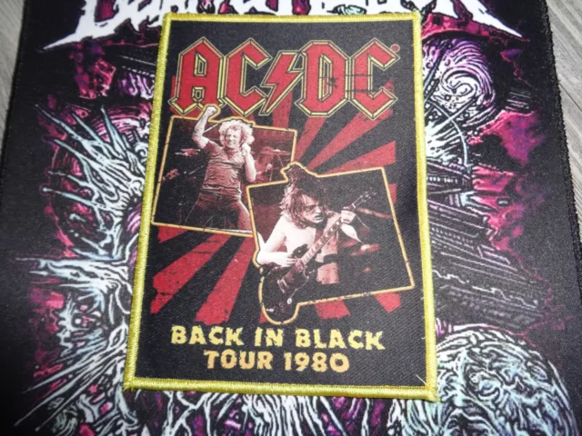 AC-DC AC/DC XL Patch Tour 1980 ZZ Top Back IN Black