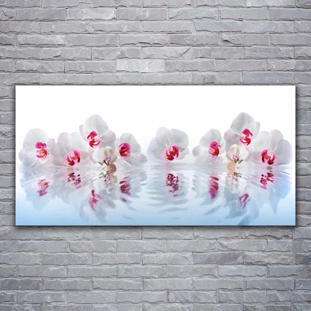 Tableau Décoratif Floral Imprimé Sur Verre 120x60 Cm - Marque Tulup - Moderne - Neuf