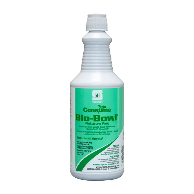 Lot of 12 Spartan Consume Bio-Bowl Cleaner - Qt.