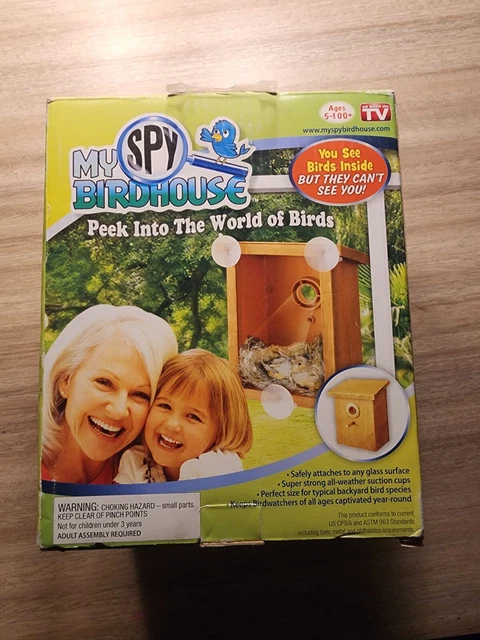 My Spy Birdhouse As Seen on Tv Watch Birds Nest SUCTION CUPS See Inside Secretly