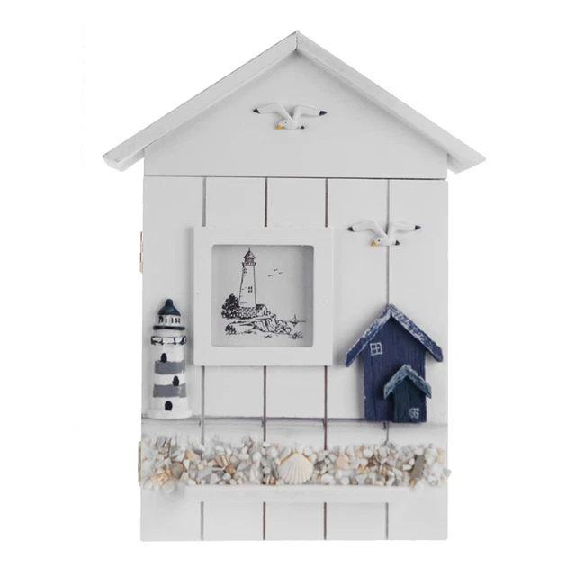 Ocean Wall Art Entryway Hanger Retro Wall Storage Cabinet Wall Cabinet