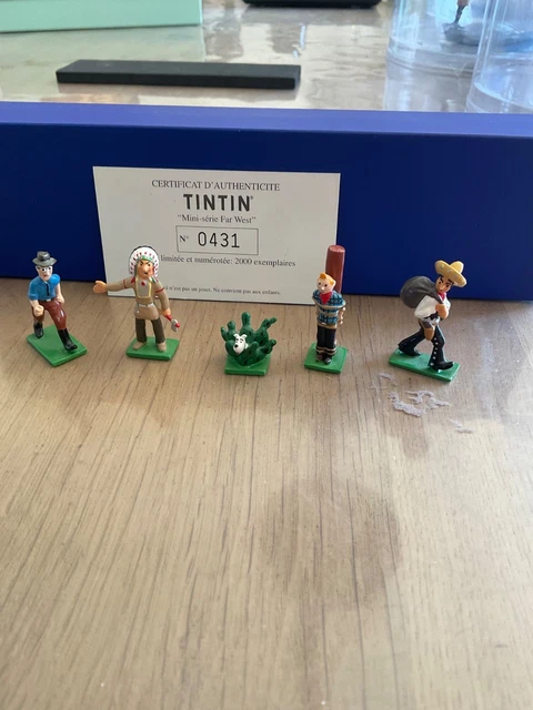 Figurine Pixi – Tintin Mini Série – Tintin Au Far West – Étain – Neuf